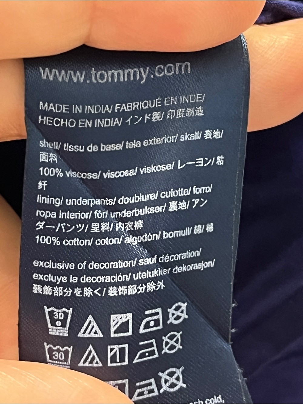 🔥 FLASH SALE 👇🏻🔥 Tommy Hilfiger Deep Navy Girls Dress - Size 4T -GREAT CONDITION - Picture 4 of 10